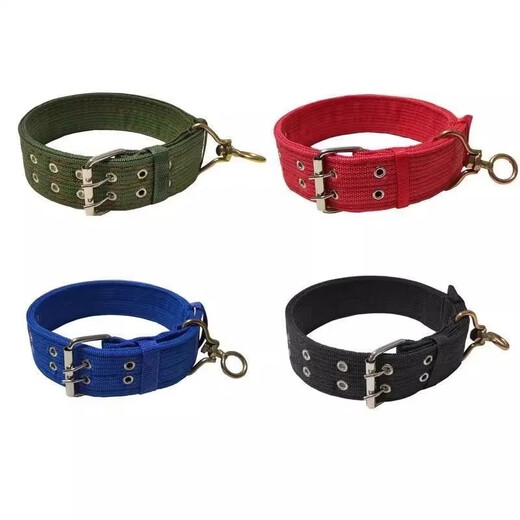 Yile Pet Medium and Large Dog Dog Collar Dog Chain Pet Supplies Dog Collar Collar Collar Medium-sized Dog Golden Retriever Collar Chain 4cm 65cm Double Hole (40-70Jin Jin is equal to 0.5kg)