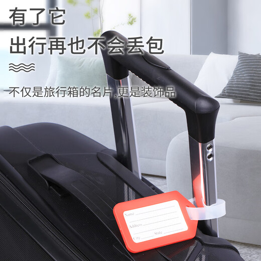 Upril Travel and business trip luggage tags, trolley luggage tags, check-in cards, ID cards, luggage tag cards, 5 packs, 9420 black