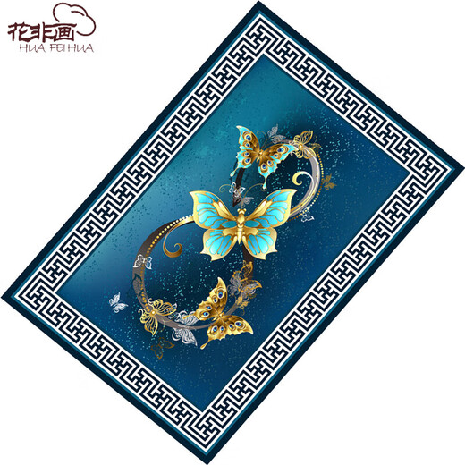 Hua Feihua light luxury large living room carpet coffee table mat bedroom large area mat entrance corridor door light luxury-16 40*60 cm smaller