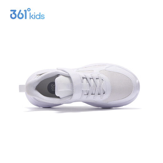 361 children's shoes children's running shoes 25 spring and autumn boys and girls 3-14 years old cushioning campus white shoes white 35