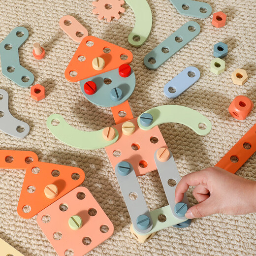 Burjuman Little Engineer Toy Wooden Repair Tools Toolbox Set Toy Toy Table Table Simulation House Player Great Green Desapsembly Tuerca Tuerca Tabla de color Pack] 695*30*97