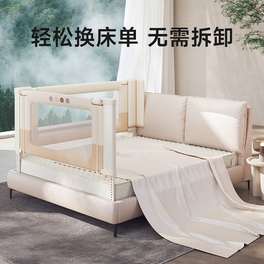 Innotruth-Bett Zaun Sicherheitsrang ohne Stanz von Krippen um Surround-Kinder-Antibaffeln zwei Seiten auf beiden Seiten des Bettes [1,5+1,9 Meter] -MI Xiaoxiang Zwei Seiten