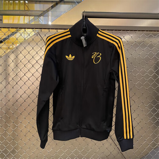 阿迪达斯 （adidas）外套男女三叶草复古条纹休闲足球立领夹克JD9096IY0055官方旗舰正 深靛蓝1 IT3878 XS