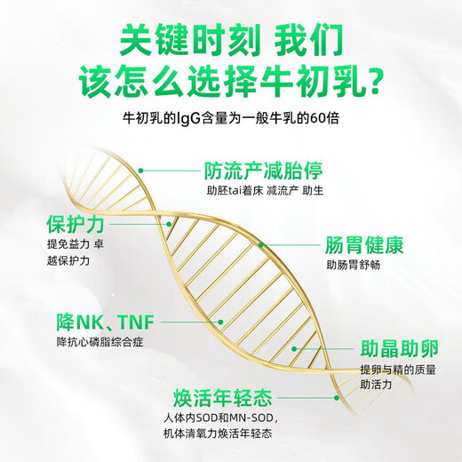 Babeorn美国进口孕乐乐牛初乳 粉核心免疫球蛋白成人胶囊备孕好吸收 60粒/1瓶