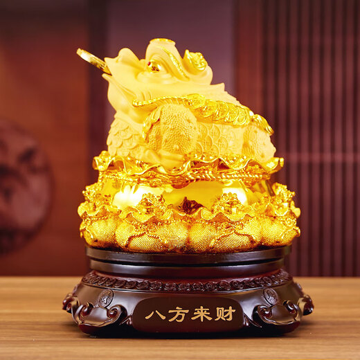 Tongque Tianjiao Jinchan Caicai Ornaments Company Company Eröffnung von Daji Geschenkgeschäft boomt High-End-Geschenk Jinchan Big Ornamente Shajin kleine Größe ist ungefähr 30*30*31 cm