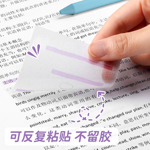 Notas adhesivas de luz de la mañana notas pegajosas transparentes Los estudiantes usan marcas clave para mascotas notas pegajosas impermeables pegatinas de papel n veces calcomanías notas manuales de marca pueden desgarrar notas y escribir memorandos como desee. Libros de gran tamaño 5 (YS-653)