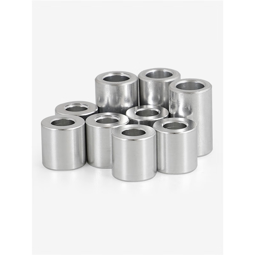 Bingneng metal aluminum sleeve gasket shaft sleeve aluminum alloy sleeve thickened round flat washer model screw spacer isolation column 6.5*outer diameter 20*8 10 pcs