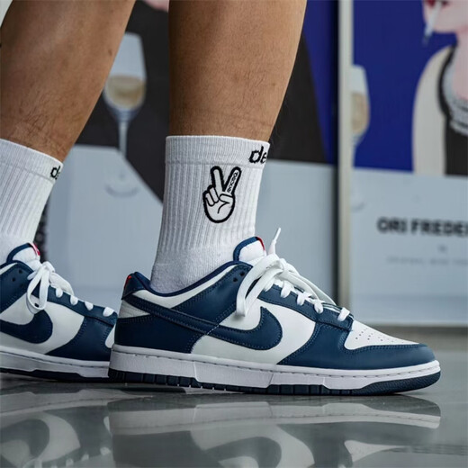 耐克（NIKE）Dunk Low 白灰 摩卡 棕黑白男低帮舒适防滑耐磨休闲运动百搭板鞋 DD1391-400白蓝 40 (250mm)