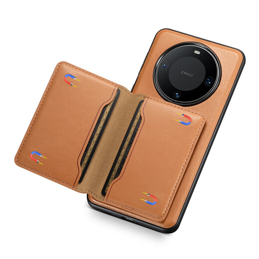 有朋（YouPeng）华为mate60Pro手机壳磁吸卡包Mate60带卡套放卡mate60pro+插卡手机套可放卡片magsafe皮套p车载磁 黑色 手机壳+卡包 华为 Mate 60 Pro
