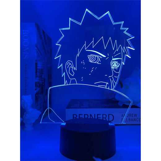 
Naruto Naruto Night Light Uchiha Itachi Obito Madara Naruto Sasuke Kakashi anime surrounding atmosphere light 829 Naruto takes a dart, monochrome warm light USB plug-in light holder