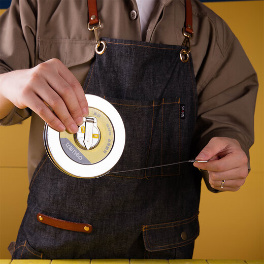 
Deli Deli 30m disc steel tape measure long steel tape measure large-scale engineering measuring ruler 30mx10mm DL9230