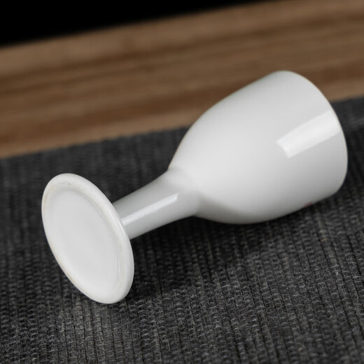 Baofuxiang Jingdezhen Ceramic Creative Wine Glass Chinese-style White Wine Glass Goblet Antique Small Wine Cup Household Spirit Cup One-shot Cup 4 Types 1 Wine Glass Each
