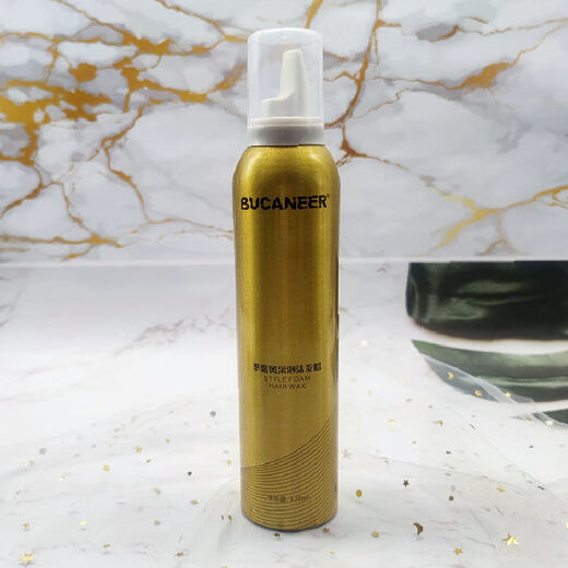 Boxing Style Foam Hair Wax Fluffy Elastin Plastic Moisturizing Shine Styling Refreshing Curly Hair Care Boxing Style Foam Hair Wax (Gold + White)