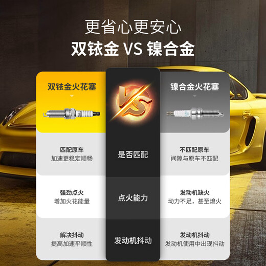 [90% NOUVEAU] Corinth Double Iridium Spark Proug 9922 convient à Volkswagen Magotan / Passat / Tiguan / Tuyue / Shangku / Tanyue / Xialang