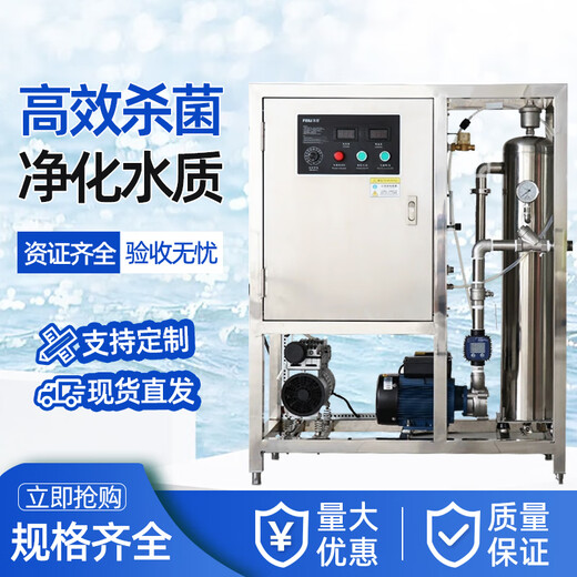 Keyuanmiao ozone generator air oxygen source industrial commercial domestic sewage treatment ultra-pure aquatic food and beverage breeding swimming pool cold storage sterilization and disinfection machine COD decolorization air source 150g/h