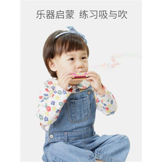 
Fu Child Wooden Children's Harmonic Toys Baby Infant Organ Whistle Small Whistle Can Blow the Thorn Recording Flute Musical Instrument Peacock Mouth