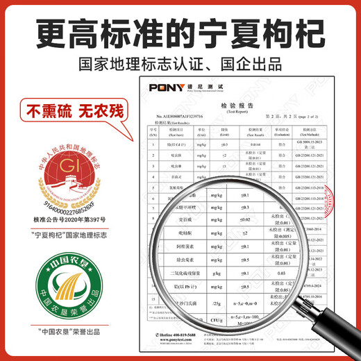 南梁无硫熏南梁宁夏枸杞子头茬500g正宗特优级大颗粒不染色中宁