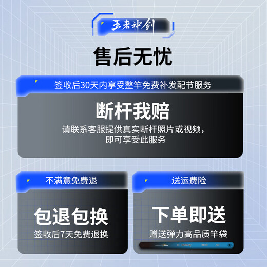 沃鼎王者神剑炮台鱼竿支架钓鱼竞技大物支架地插架杆碳素伸缩台钓支架 2.1m pc版-前丫+后挂