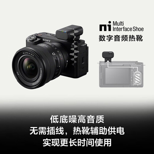 Sony (SONY) ECM-W3 Lavalier Microphone One to Two One to One Digital Audio/Hot Shoe Powered/Noise Reduction Bee Interview Live Vlog ECM-W3S (One to One Lavalier Microphone)