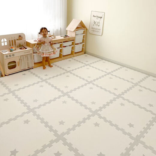 Mat de estiramiento de Disney Mat de rastreo Niños XPE RAWLING MAT BEBENT Baby Supling Mat de rastreo Mat de espuma doméstica Engrosamiento del bebé Custom Baby XPE Hermoso Estilo de costura 丨 Little Bear 25 Piezas - 60*60*2.0cm de espesor [amigable para la piel]