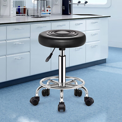 Ermai rotatable lifting experimental chair operating table chair workshop workbench matching leather experimental stool pulley