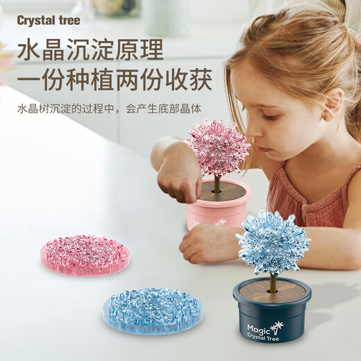 Science small experiment set planting magic tree elementary school student DIY handmade children's toys Crystal magic tree set-transparent