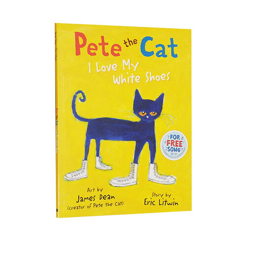 Pete die Katze Ich liebe meine weißen Schuhe Pete Katze Kinder Emotion Management Persönlichkeit Kultivierung Wu Minlan Ivy Dad Buch Liste Original English Bilderbuch Roboter Pete Pete Katze