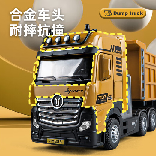 Camión de control remoto Lingui Semitreador Super Heavy-Trailer para niños Aleación para niños Big Transport Transport Transport Transport Model