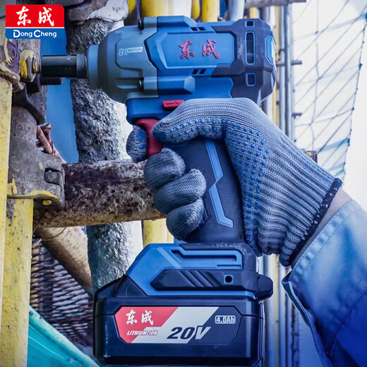 东成电动扳手大扭力风炮东城牌电扳手汽修架子工锂电动工具电板手 698H2-6.0ah两电一充+一整套大