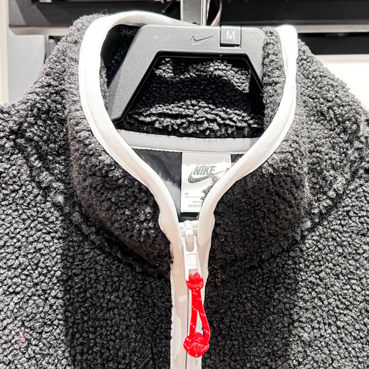 耐克（NIKE）外套男装2025夏季新款运动服摇粒绒保暖立领夹克 FZ6194-010黑色新年款 2XL