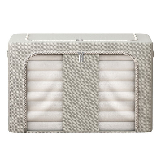 Chenzhi Shangpin Oxford cloth storage box double window fabric folding storage clothes quilt storage box storage box seasonal hundred boxes cationic single window (navy blue) 66L (50*40*33CM)