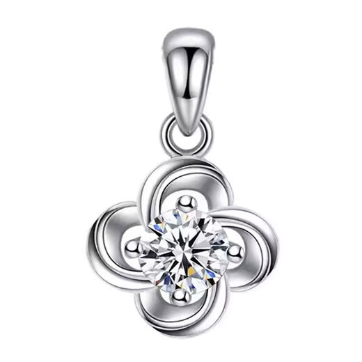 DYNpt950 platinum pendant for women with diamond pendant, 18K gold plated pendant, non-fading, chain single pendant not included, style 1