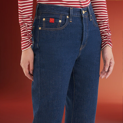 Levi's subsidized pants Levi's 501 straight women's American classic retro casual fashion commuter jeans blue 25 (28)