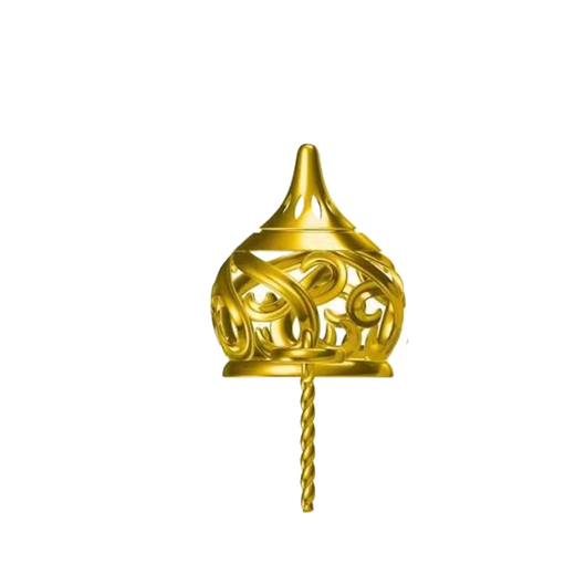 Xue Cong pendant 18K gold pagoda Baoding pearl pendant gourd empty support pendant beeswax jasper diy women's necklace small size 18K gold yellow one does not include necklace pearls