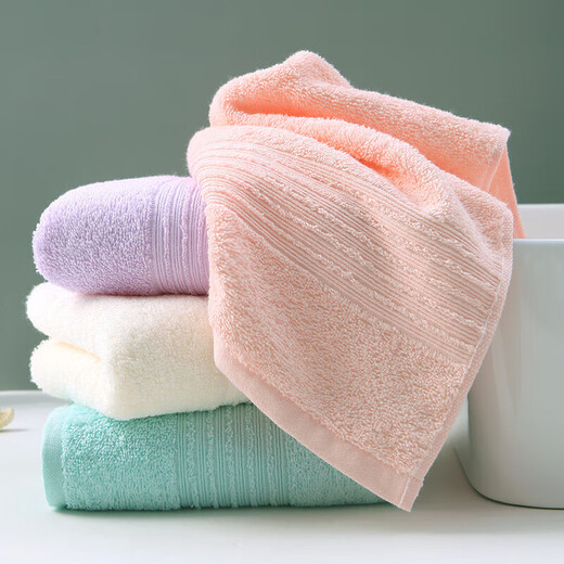 Gold towel pure cotton 100% cotton face towel 100% cotton absorbent face towel Xinjiang cotton type A towel 4 pack