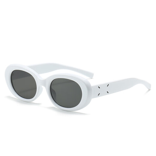 LOVECRAFT European and American women's sunglasses beige frame gray sheet*1 pair retro cat eye sunglasses UV sunglasses