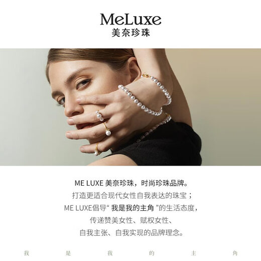 Meluxe S925 Silver Seawater Pearl Ring Tahitian Black Pearl Live Ring for Women Birthday Gift for Wife Pure Black 9.5-10mm