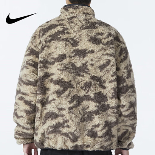 耐克（NIKE）男装新款SB滑板运动服摇粒绒保暖休闲翻领夹克外套 DQ4885-010 S