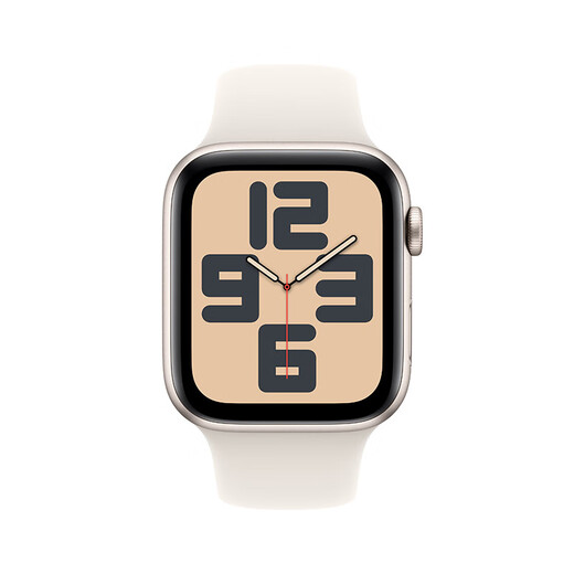 Apple/苹果 Watch SE 智能手表GPS+蜂窝款44毫米星光色铝金属表壳星光色运动型表带S/M MXJ13CH/B