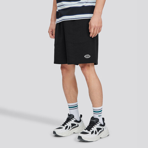 SKECHER [FORME LORD] Summer Sports et confortable Shorts en tricot pour hommes en tricot pour hommes Pantalon décontracté en carbone / 0018 m