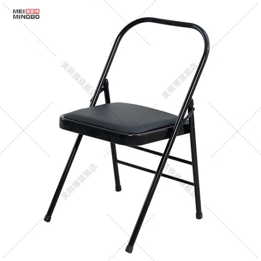 Zailu yoga chair Yoga Iyengar assistive Pilates chair PU surface special folding yoga stool brown yoga chair 1 point 2 thick parallel bars