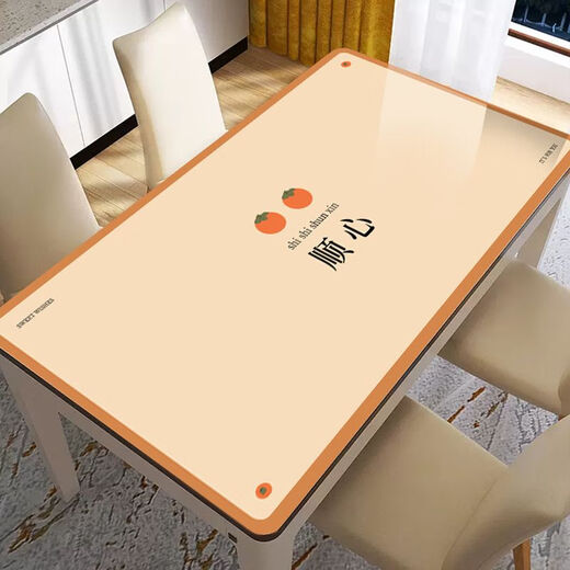 Bo Ling Lu light luxury high-end table mat tablecloth rectangular waterproof and oil-proof thickened anti-scalding heat insulation wipeable washable coffee table table mat blue flower 40*100cm