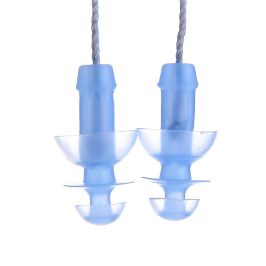 YINGFA swimming earplugs silicone swimming rope spiral earplugs soft and comfortable professional swimming equipment blue