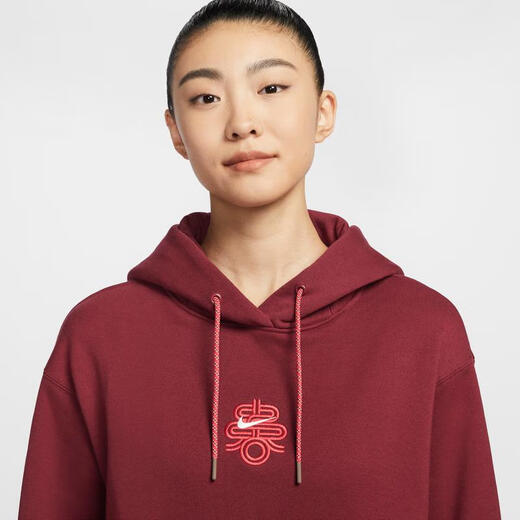Nike (NIKE) SPORTSWERA Nike Spirit Snake Welcome Series Women's Oversize Wind Pullover Hoodie HV8461-677 XS