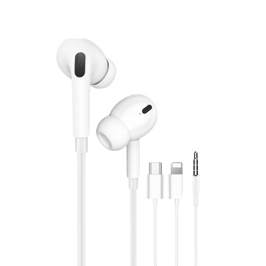 Yifan wired earphones in-ear noise-cancelling music game headphones are suitable for Huawei OPPO Xiaomi vivo Android Apple universal 3.5mm round head noise-cancelling headphones