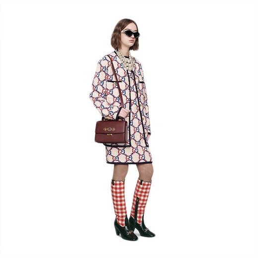 Gucci (Gucci) Gucci Bolsa para mujeres Zumi Grain Color sólido Cossbody Bag 576388 1B90x 6629 Agencia de compra roja