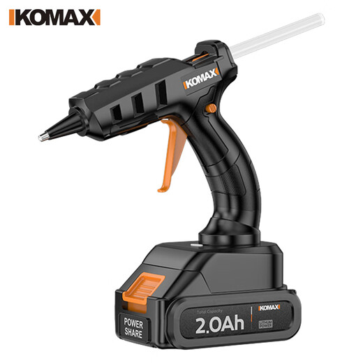 Komax lithium electric hot melt glue gun electric glue gun hot melt stick 7mm glue children's home handmade kindergarten capacitor gun