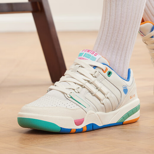 Kswiss Casual Shoes Spring New Versátil Versátil Rainbow Rainbow Candy Slam Shoes 9275-Ch Rainbow Candy Women 37