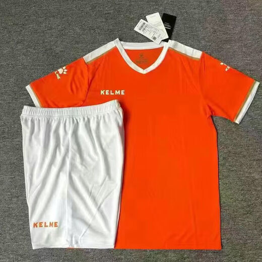 KELME (KELME) sports short-sleeved competition training quick-drying football suit men and women team uniforms breathable jerseys children 1048 white 3X socks 3XL adult