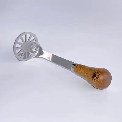 Donau Dream Bear Mud Press 430 Stainless Steel Food Grade Mud Pressing Artifact Pressing Potato Mashed Baking Baby Masher Home New Version Keli Mashed Potato Press-Acacia Wood Model 1